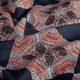 Batik-Baumwolle Mandala Dunkelblau