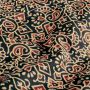 Baumwoll-Batik Paisley Fantasie Rot-Schwarz