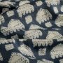 Baumwoll-Batik Tribal Block Blau