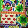 Viskose Wildblumen Patchwork