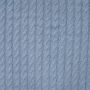 Gestrickter Zopfstoff Hellblau