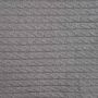 Gestrickter Kabelstrick Grau