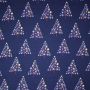 Baumwoll-Popeline Weihnachtsmann Blau