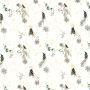 Baumwoll-Popeline mit Folien-Sternen, gebrochenes Weiß