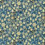 Bedruckter Baumwoll-Popeline mit Folienprint Ornamente Marine