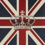 Union Jack Crown Panel 48 x 48 cm