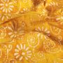 Batik-Baumwollstoff mit Blumenmuster Gelb