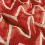 Bedruckter Batik-Baumwollpopeline – abstrakt rot