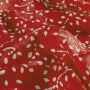 Batik-Baumwolle mit Blumenprint Rot