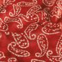 Batik-Baumwolle mit Paisley-Print Rot