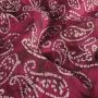 Batik-Baumwollstoff Paisley Fuchsia