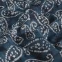 Batik-Baumwolle mit Paisley-Druck in Blau