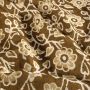 Batik-Baumwolle mit Blumenprint Braun