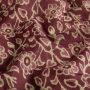 Batik-Baumwolle bedruckt Blumen bordeaux