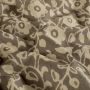 Batik-Baumwolle mit Blumenprint Hellgrau