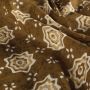 Batik-Baumwolle mit Sternenprint Braun