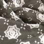 Batik-Baumwolle mit Sternenprint Grau