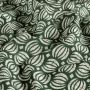 Batik-Baumwolle bedruckt mit grünen Blättern
