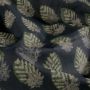 Batik-Baumwolle mit Ananasprint in Blau