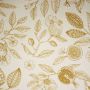 Vintage-Canvas mit botanischem Print in Ocker