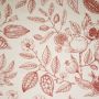 Vintage Canvas mit botanischem Print in Rot
