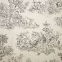 Vintage Canvas Toile de Jouy Grau