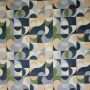 Gobelinstoff Retro Organic Blau