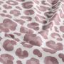 French Terry GOTS mit Digitaldruck – Leopardenmuster Mauve