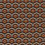 Doppeljersey Retro-Hexagon Rost Grau