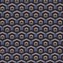 Doppeljersey Retro-Hexagon Blau