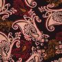Viskose Jersey Paisley Fuchsia