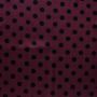Viskose-Satin mit Punkten aubergine schwarz