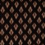Doppeljersey Ikat-Rautenmuster Schwarz-Rost