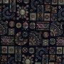 Luxuriöser Stickstoff Patchwork Marine
