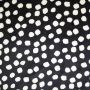 Double Soft Fleece Punkte Schwarz-Ecru