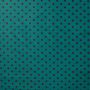 Velours-Stoff mit Punkten in Petrol und Braun