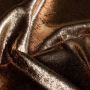Satinstoff mit Foliendruck in Bronze