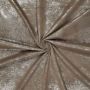 Metallic Suede Stretch Stoff in Silberbraun
