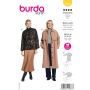 Burda Schnittmuster Damen-Kurzjacke und Mantel mit Cape-Effekt #5769 Größe 36-46