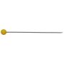 PRYM Plastikkopfstecknadeln aus Stahl 0,65 x 45 mm gelb 028485