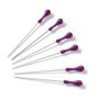 PRYM Stecknadeln mit Griff 38 x 0,58 mm silber-violett 10 g 028800