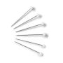 PRYM Glaskopfnadeln Stahl 0,80x48 mm silberfarben weiß 029209