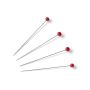 Prym Glasstecknadeln 35 x 0,40 mm Silber Rot 029700
