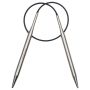 Rundstricknadeln MS 40 cm 6,00 mm silberfarbig