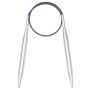 Rundstricknadeln MS 40 cm 7,00 mm silberfarbig