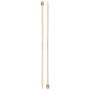 PRYM Stricknadeln mit Knopf Bambus 4,5/33 2St. 222116