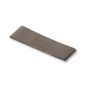 Flickstoff Baumwolle (zum Aufb.) 3,5x100 cm grau