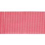 Flickstoff Baumwolle (zum Aufb.) 40x10cm rot/weiß kariert