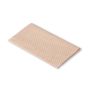 Flickstoff Baumwolle (zum Aufb.) 12x45 cm beige/weiß gepunktet