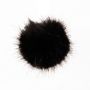Rico Kunstpelz Pompon Schwarz 10 CM